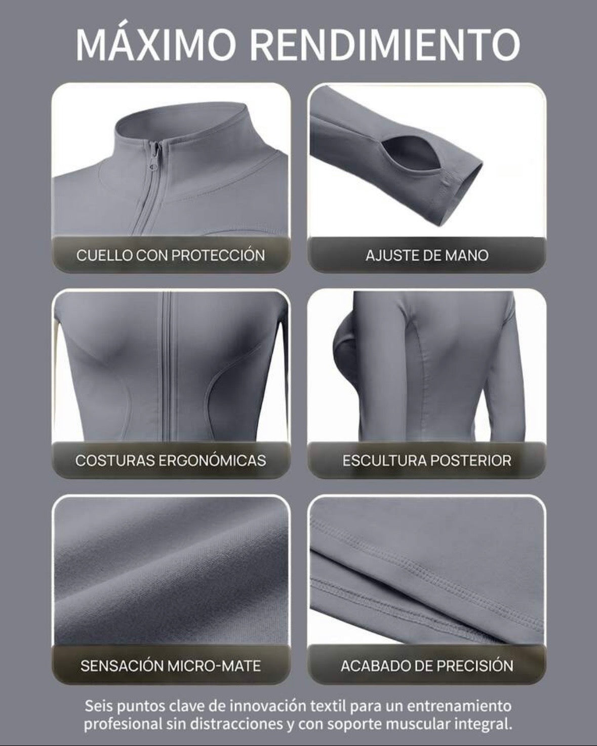 Chaqueta deportiva Gris