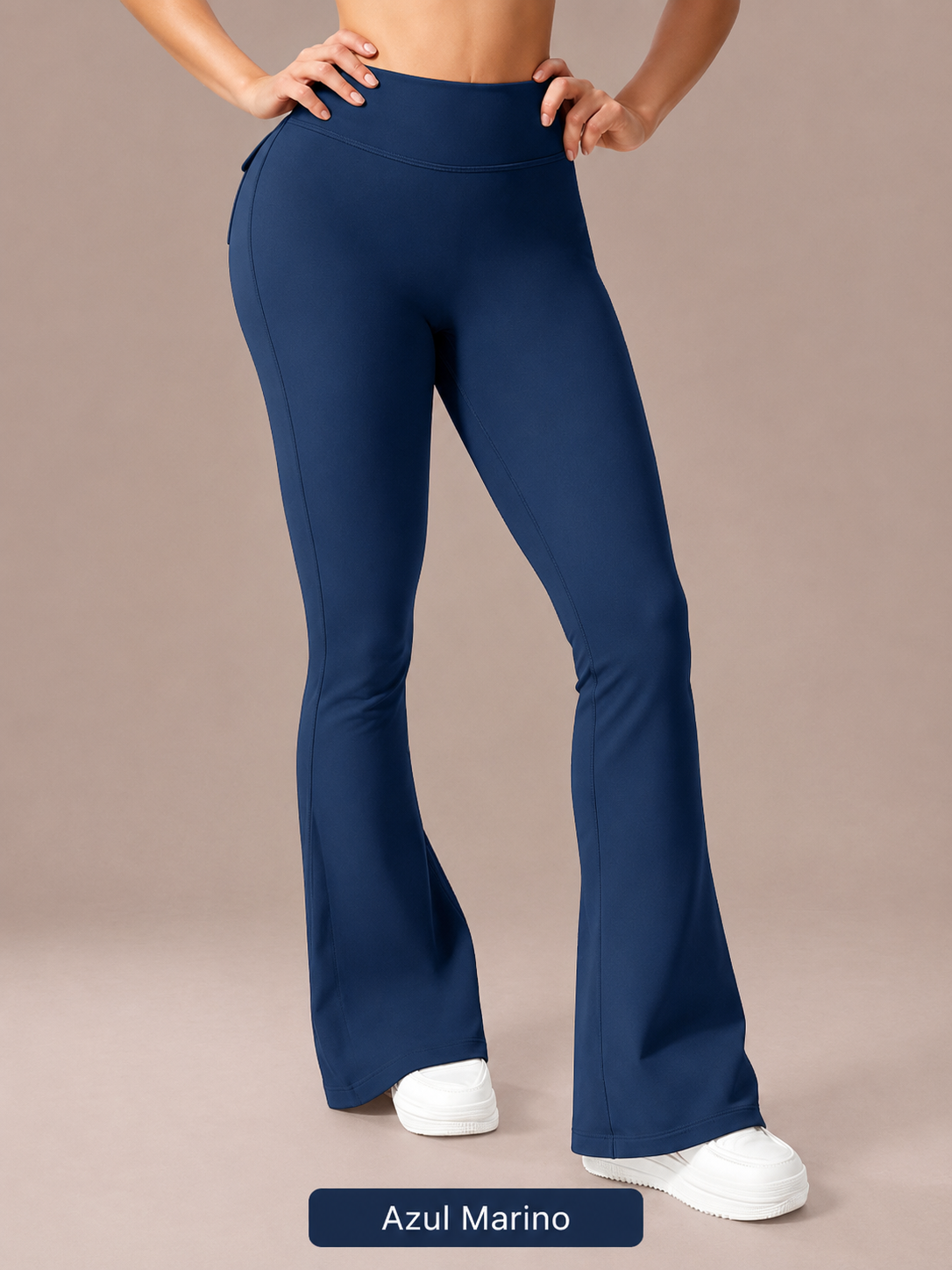 Pantalones Acampanados Azul Marino