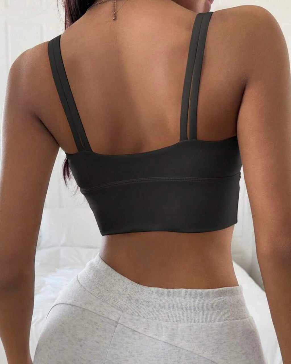 Crop Gris Oscuro