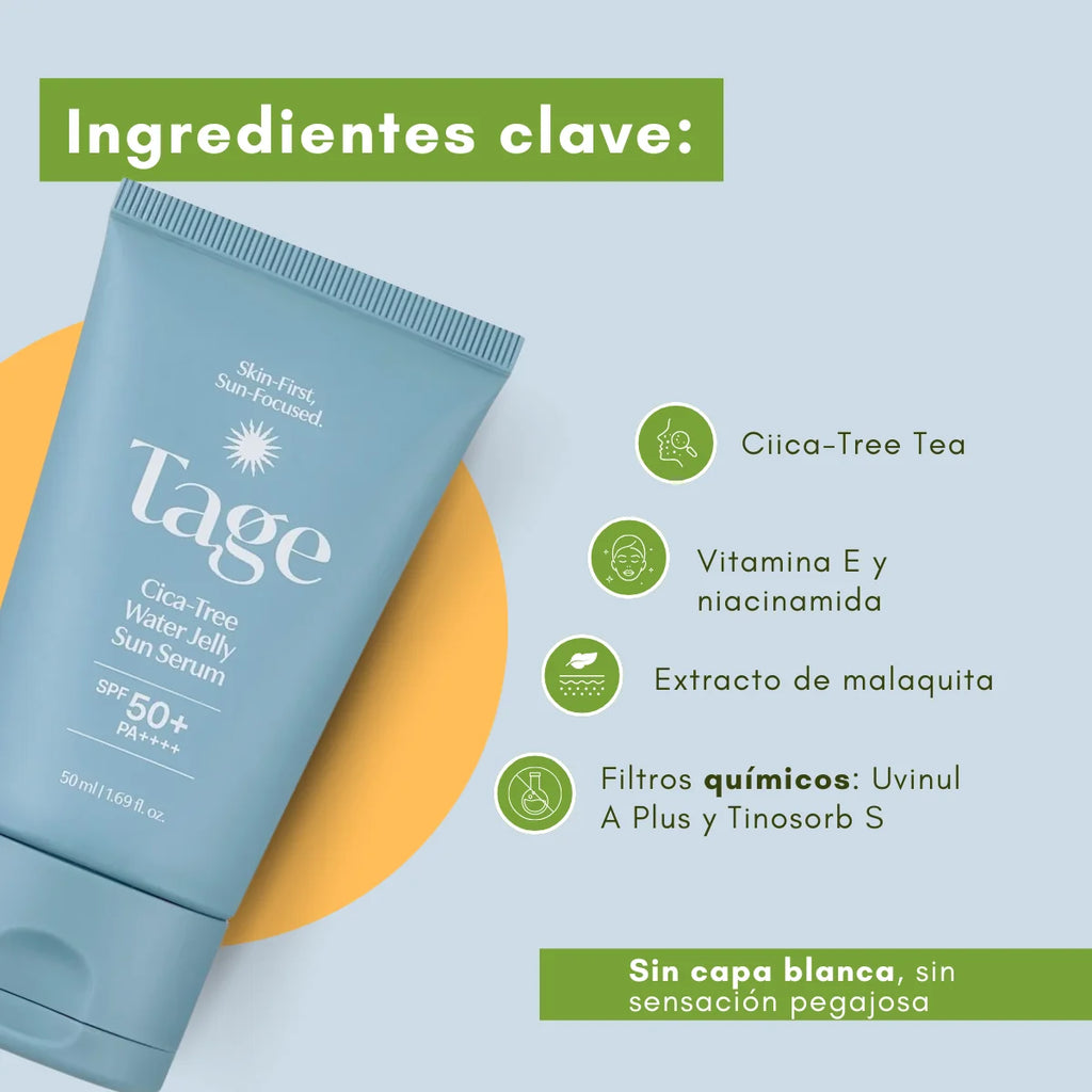 Tage Cica-Tree Water Jelly Sun Serum SPF50+ PA++++ (50 ml)