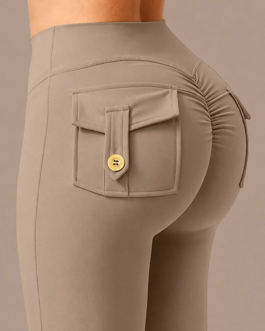 Pantalones Acampanados Camel