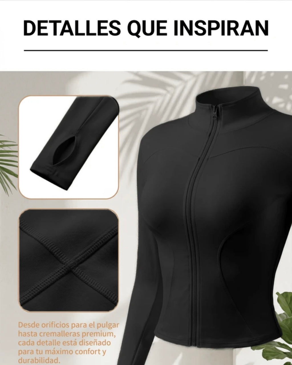 Chaqueta deportiva negra