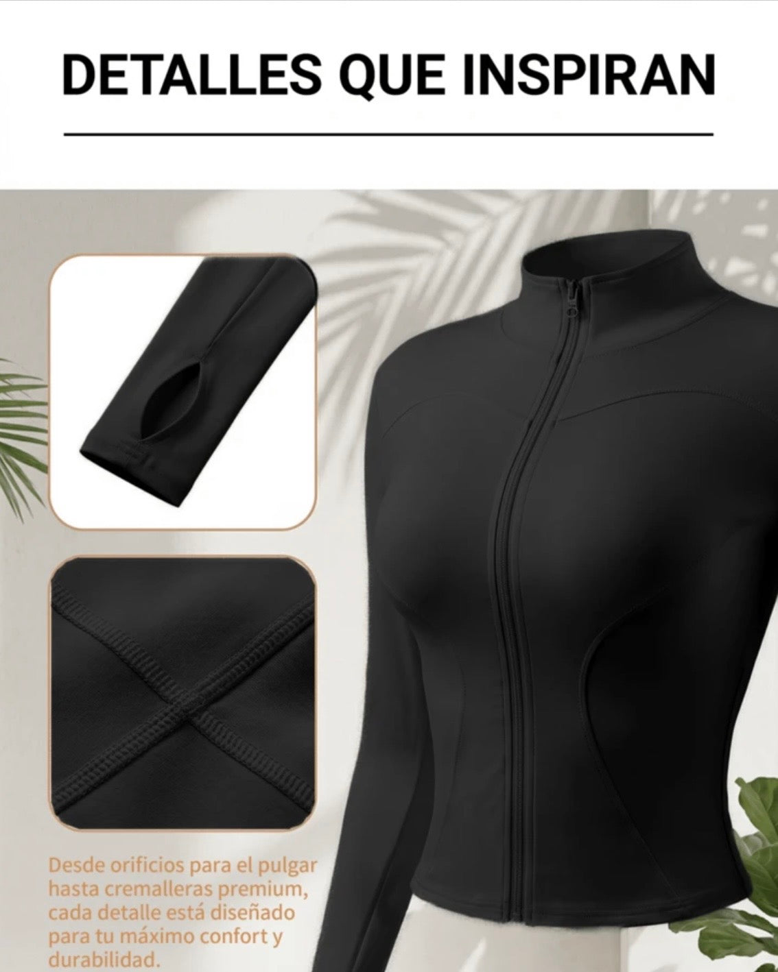 Chaqueta deportiva negra
