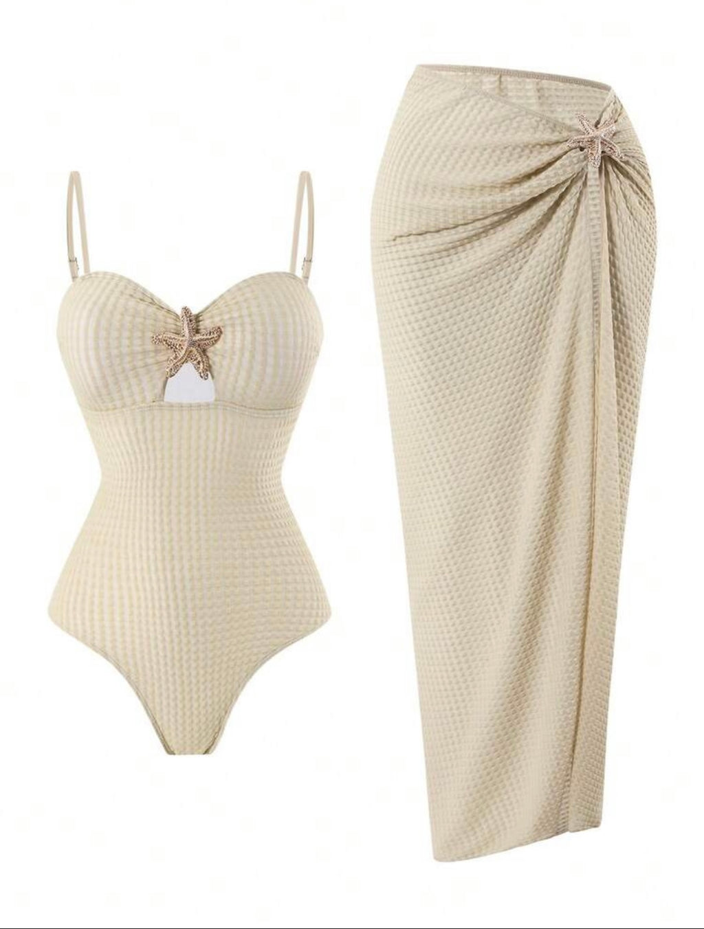 Traje de baño de una pieza con falda maxi