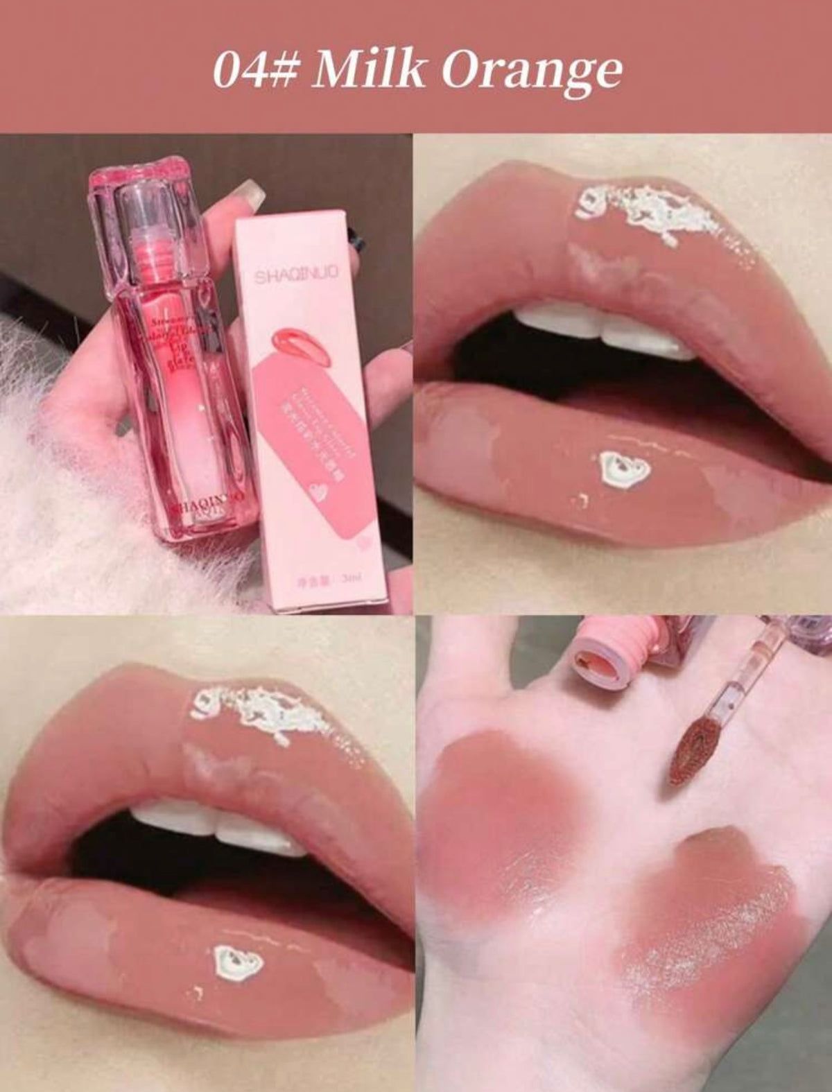 SHAQINUO Glossy Lip Glaze 3ml