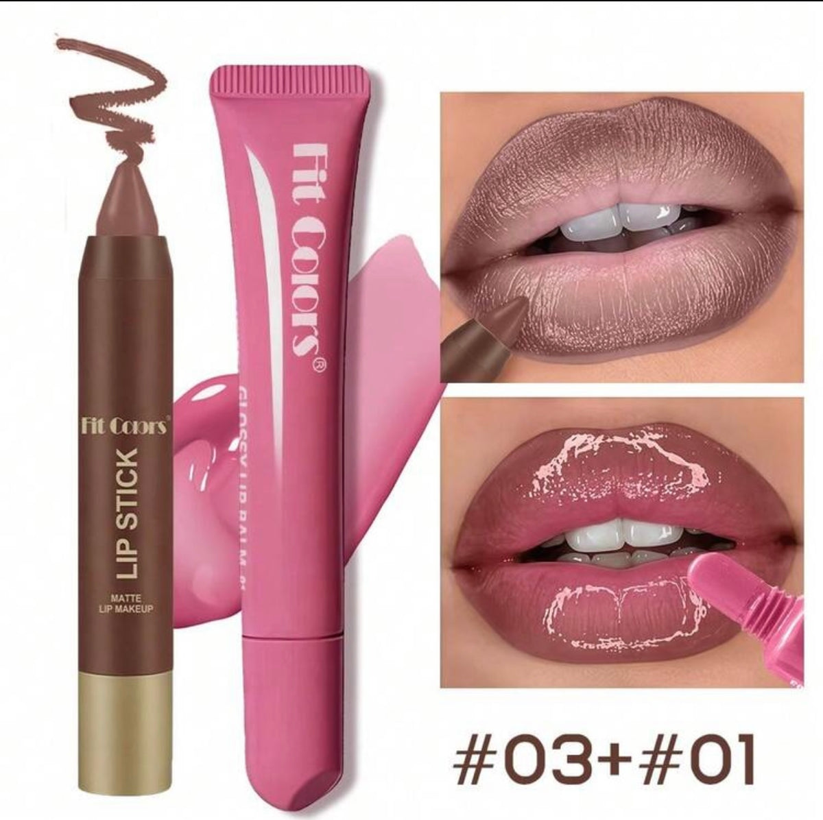 Fit Colors Delineador de labios Matte + Glossy Lip