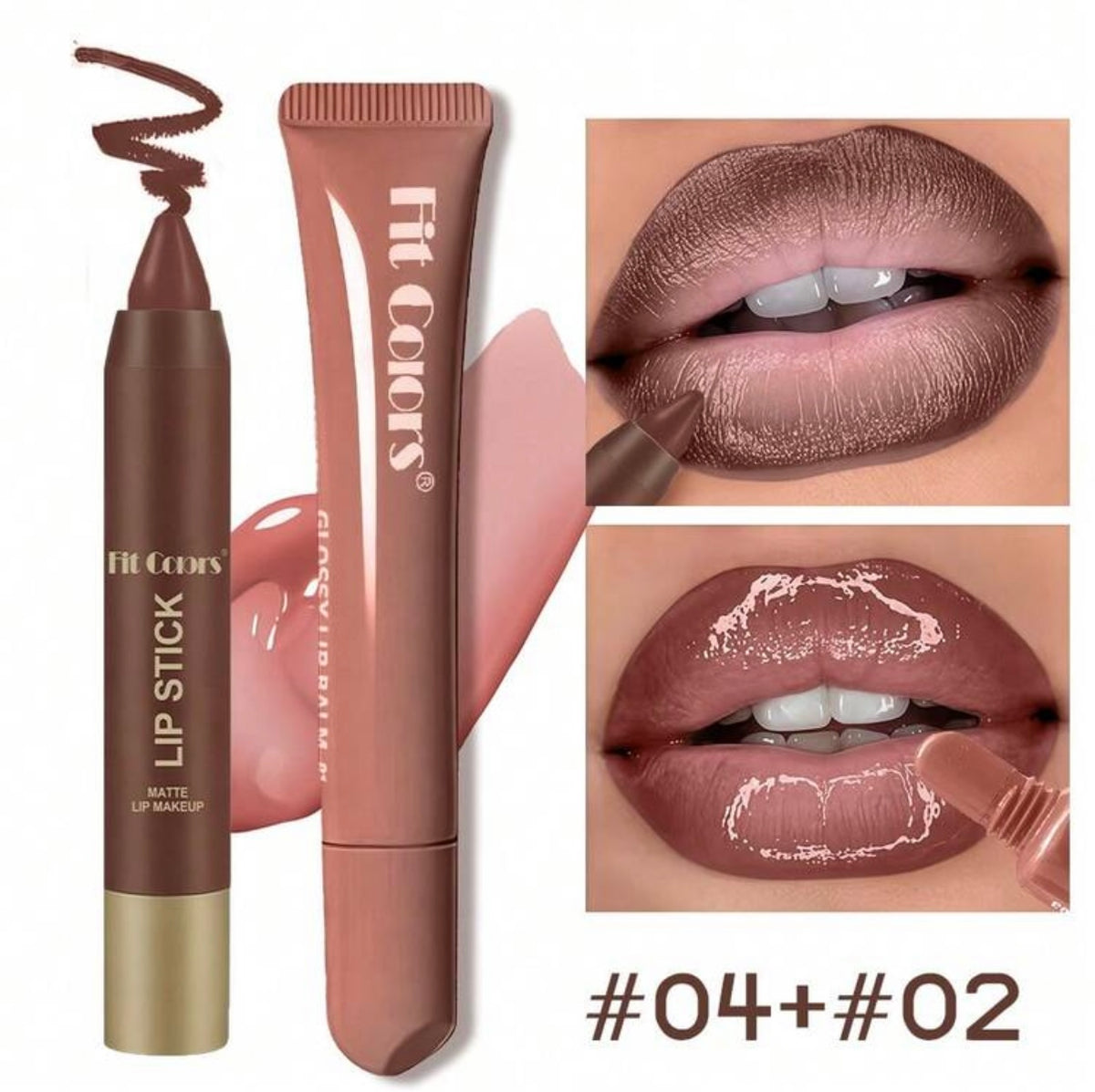 Fit Colors Delineador de labios Matte + Glossy Lip