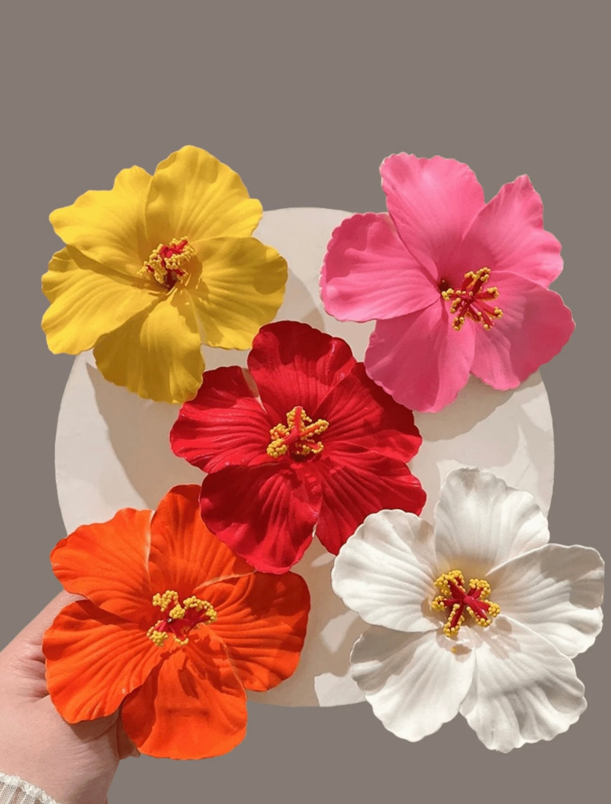 Pinzas para el Cabello de Flores Hawaianas