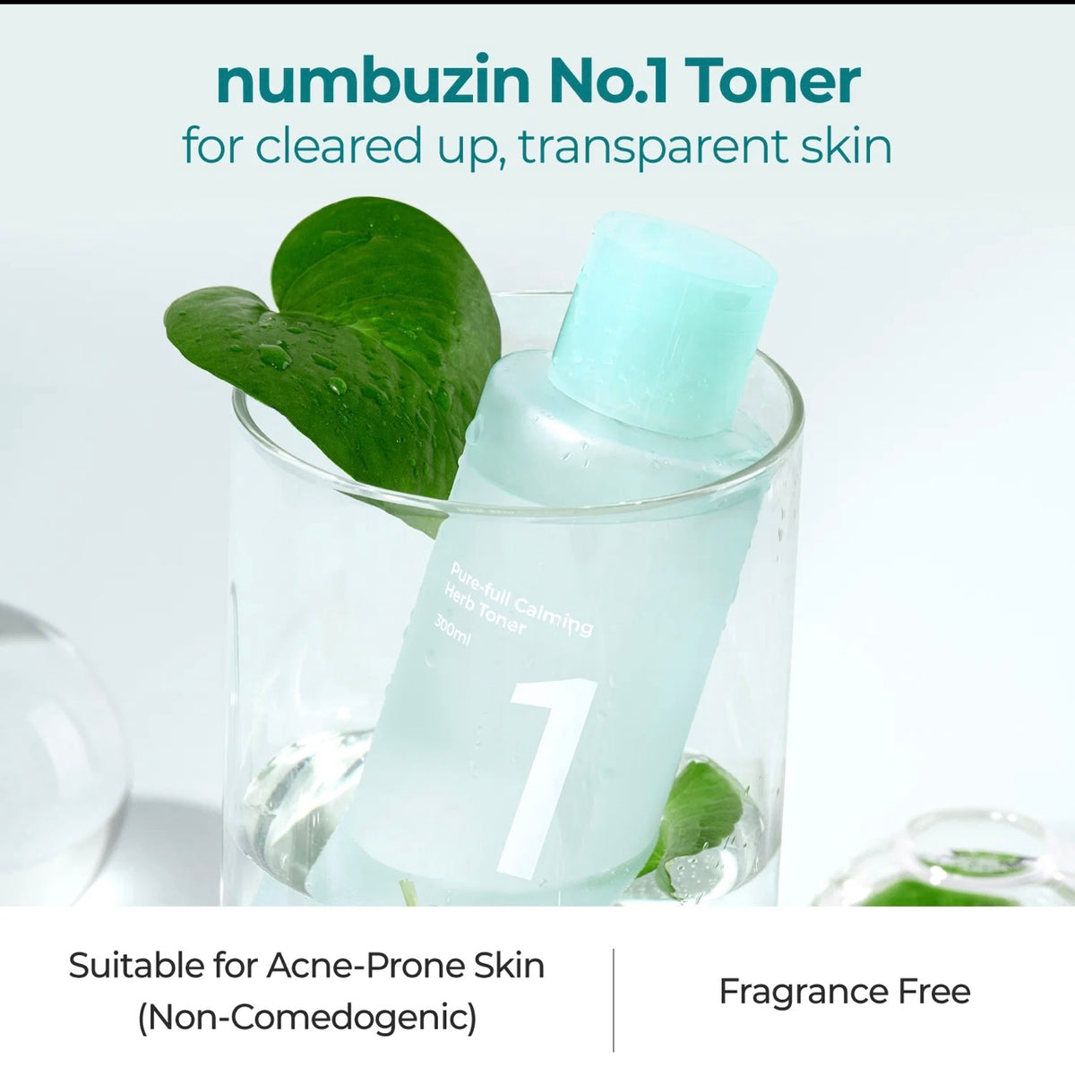 Numbuzin No.1 Pure Full Calming Herb Tóner 300ml