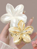 Set de 2 Pinzas para el Cabello de Flores Hawaianas de acrílico