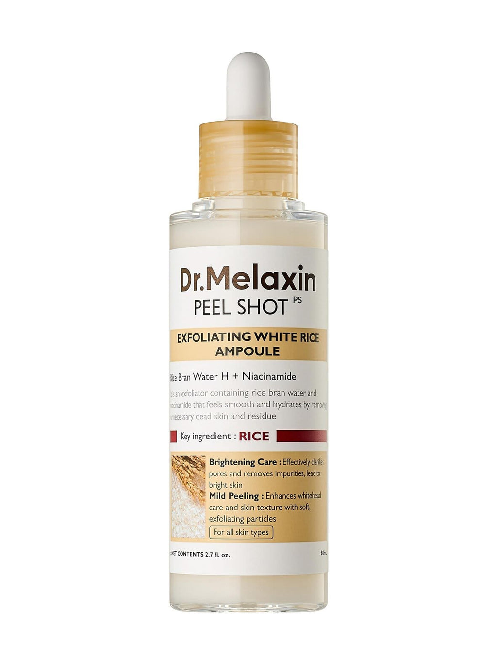 Dr. Melaxin Peel Shoot Exfoliating White Rice Ampoule 80ml