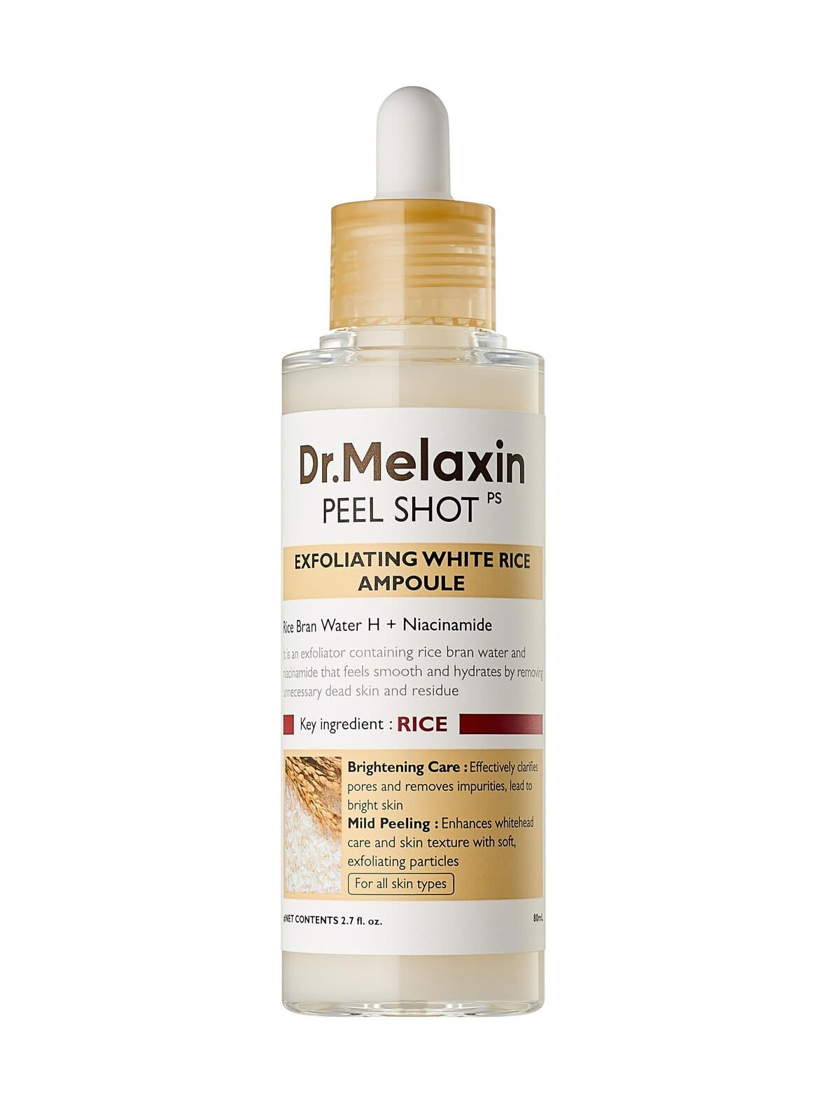 Dr. Melaxin Peel Shoot Exfoliating White Rice Ampoule 80ml