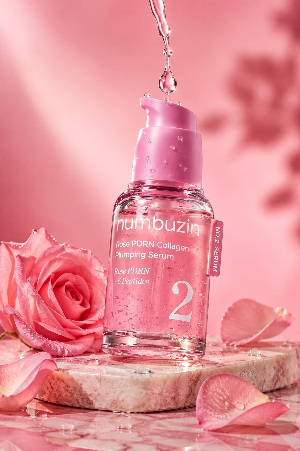 Numbuzin No 2 Rose PDRN Collagen Plumping Sérum 30ml