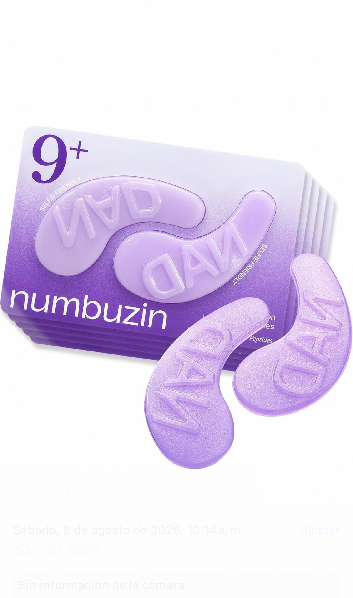 Numbuzin No.9+ NAD+ Hydrogel Eye Patches