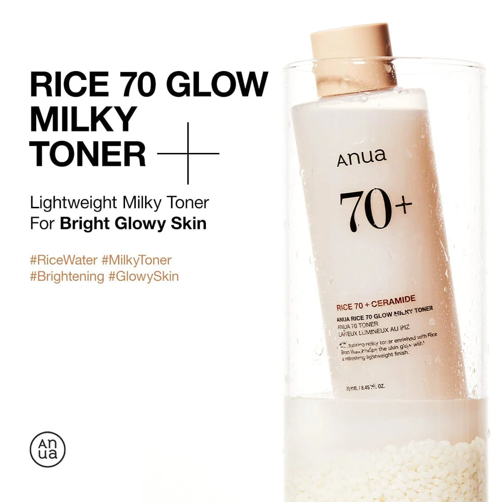 Anua 70+ Rice Ceramide Glow Milky Toner 250ml