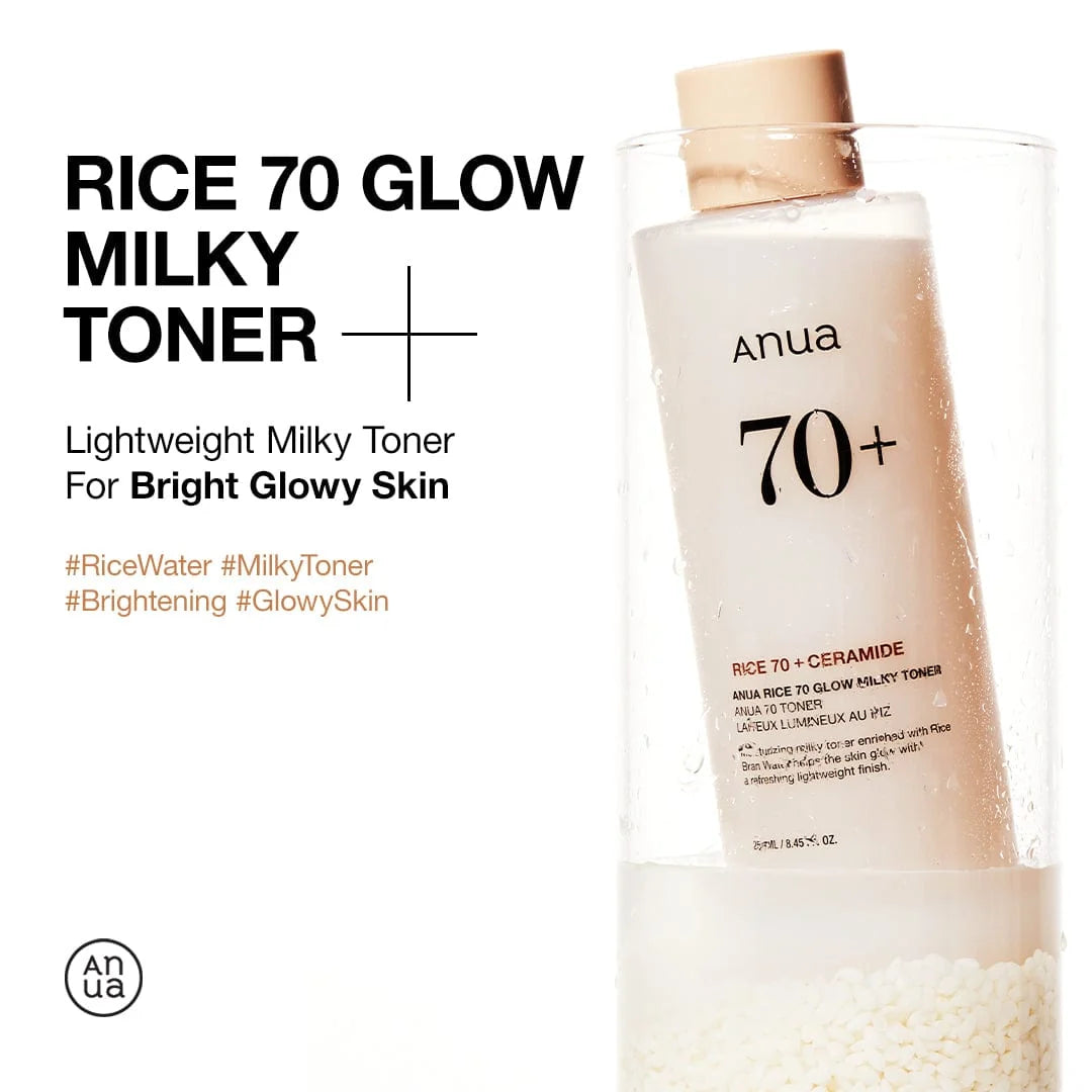 Anua 70+ Rice Ceramide Glow Milky Toner 250ml