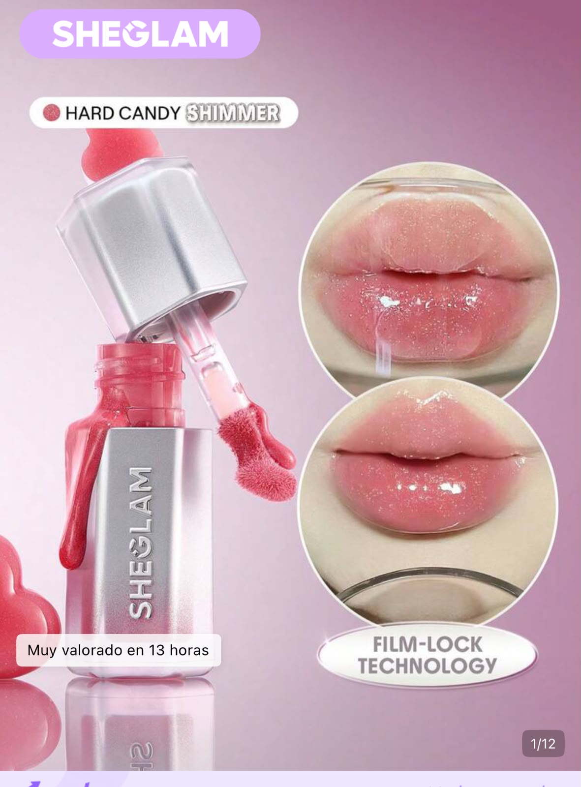 SHEGLAM Glass Lock Air Brillo 4 colores disponibles