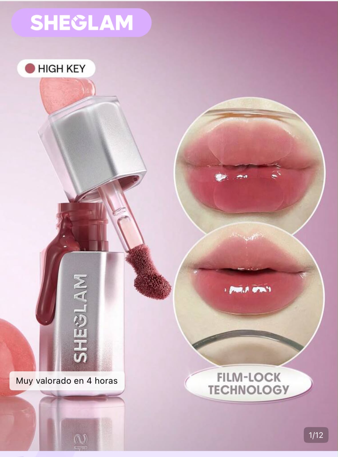 SHEGLAM Glass Lock Air Brillo 4 colores disponibles