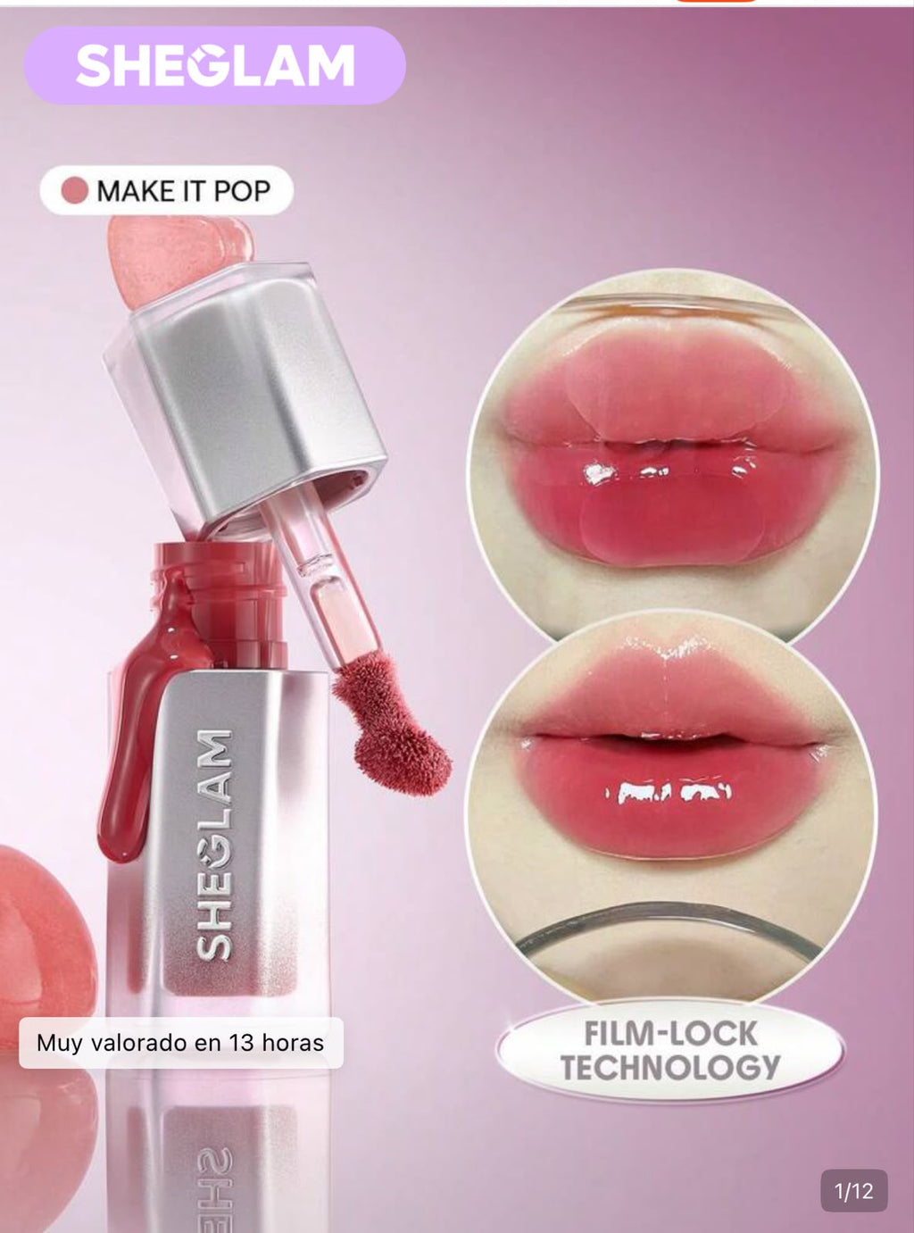 SHEGLAM Glass Lock Air Brillo 4 colores disponibles
