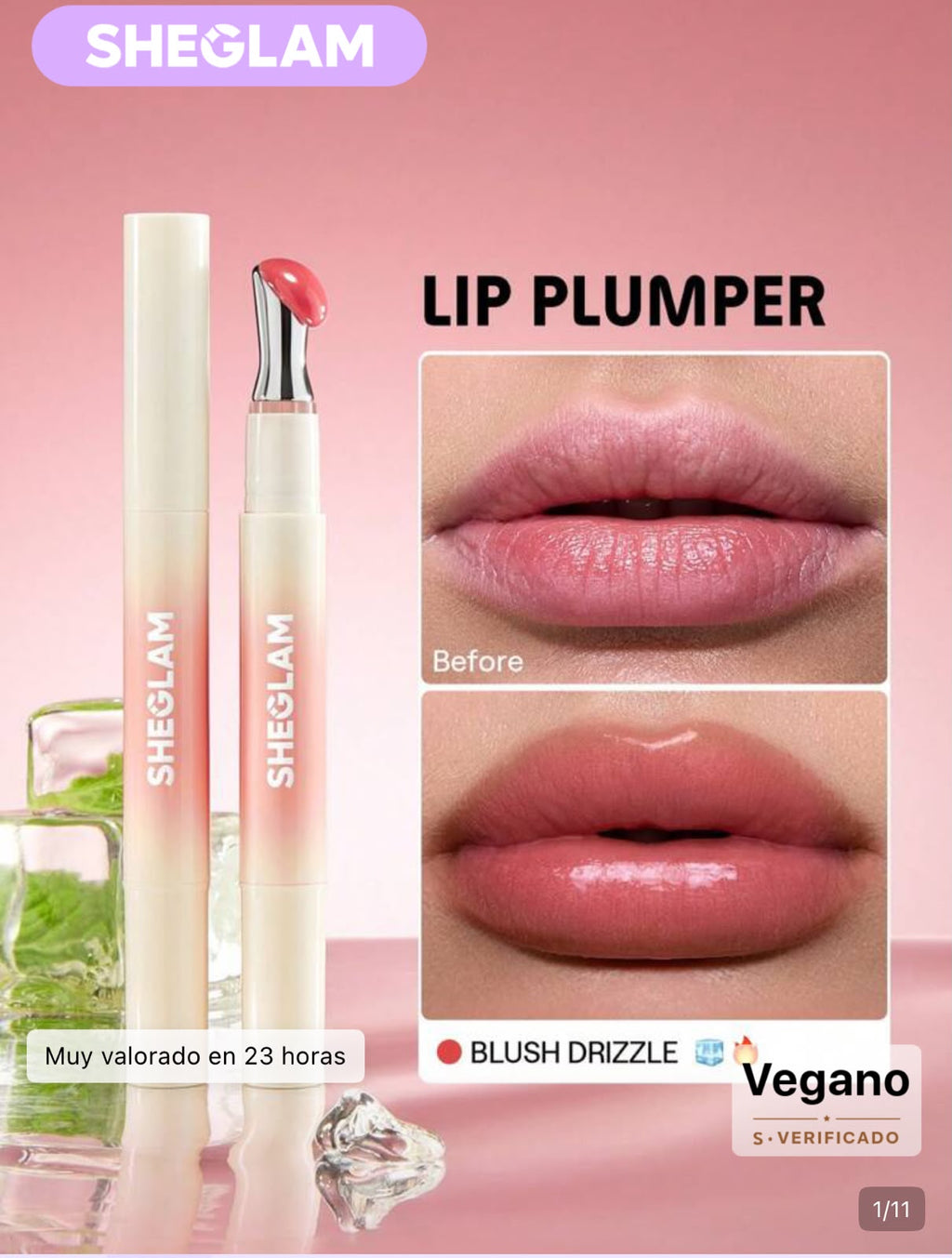 SHEGLAM Voluminizador de labios lip combo