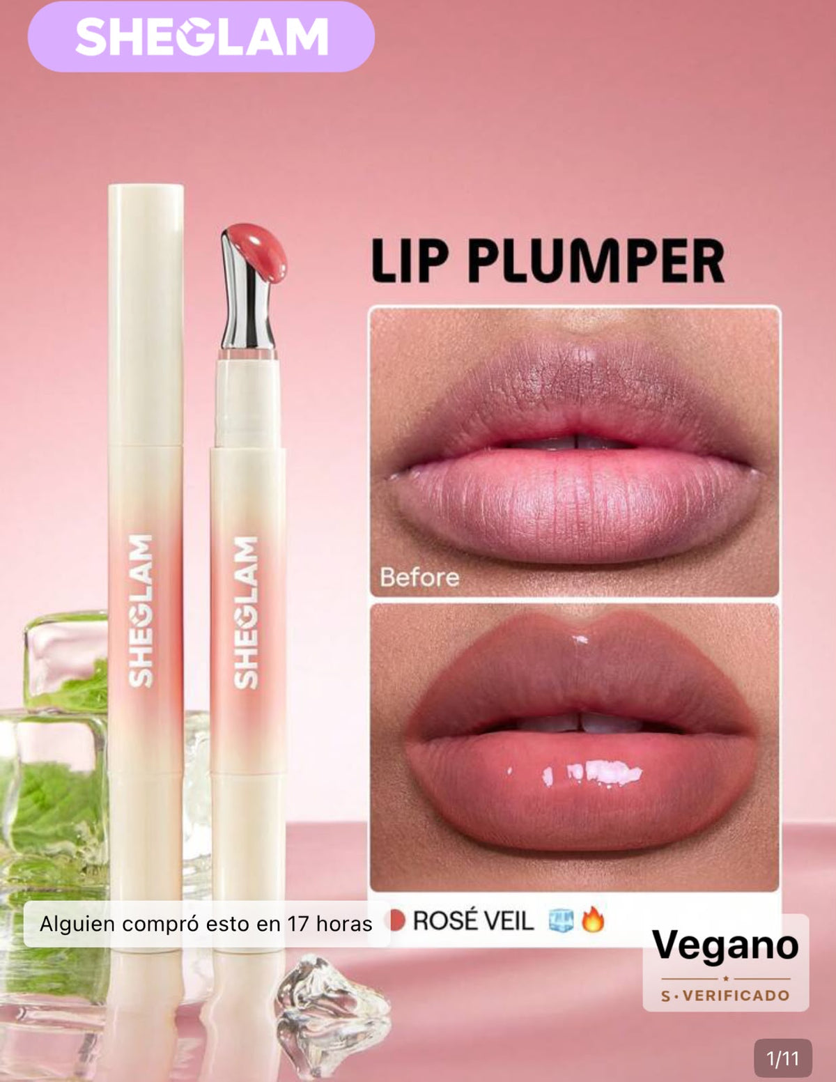 SHEGLAM Voluminizador de labios lip combo